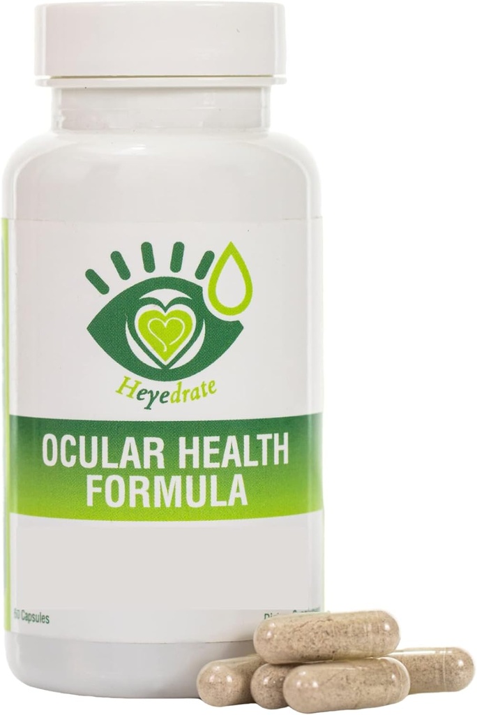 Heiedrate Ocular Health Formula - komplett Macula og Retina Support Areds 2 Formula pakket med Lutein, Zeaxanthin og Astaxanthin (30 dagers levering)