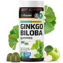 BIO KRAUTER Ginkgo Biloba Gummies - 90 Vegan Chews - Ginkgo Biloba Supplementer for hjernestøtte - 120 mg Standardisert Ekstrakt - Pectin-basert formel