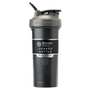 BlenderBottle Classic V2 Shaker Flaske Perfekt for proteinshake og pre trening, 28-Ounce, Grå/svart, svart skygge