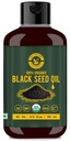 Svart Seed/Nigella Sativa/Kalonji Seeds Oil (10.15 fl oz), Jomfru Kaldpresset, Ren & Naturlig, Ingen GMO, Ubehandlet Svart Seed Oil - Kilde til Thymoquinon & Omega 3.6 & 9