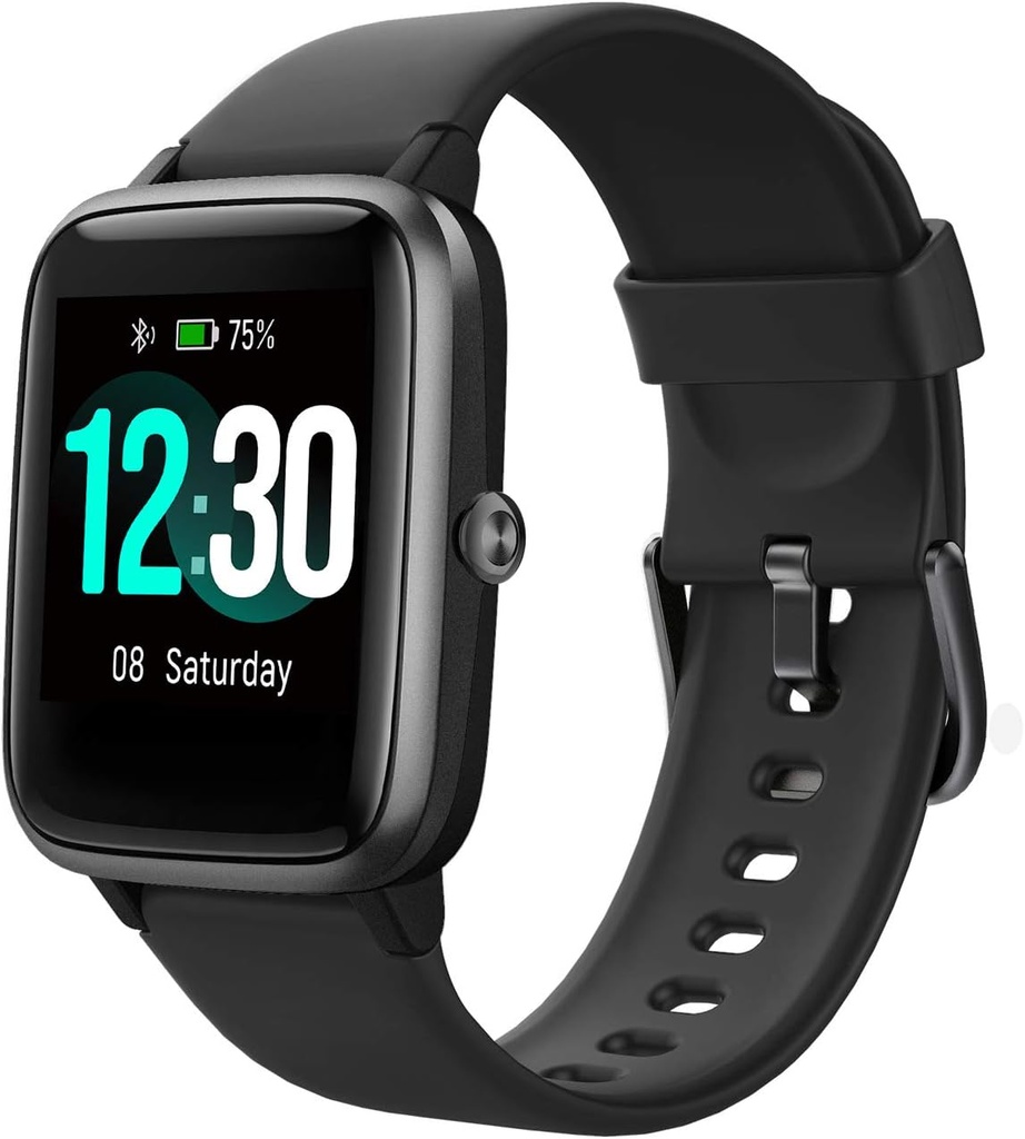 Fitpolo Fitness Tracker med hjertefrekvens Monitor, Smart Klokker 1,8 tommer Farge Touch skjerm IP68 Vanntett trinn Calorie Counter søvnovervåkning Pedometer klokker Aktivitet Tracker for kvinner