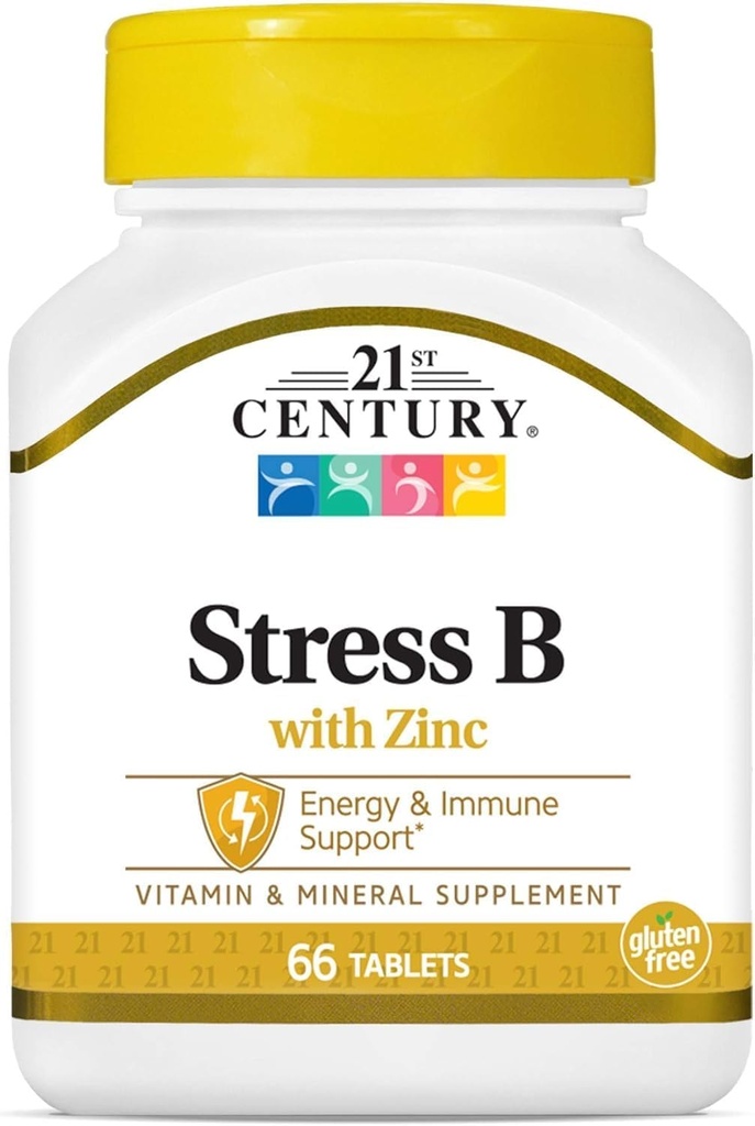 21. århundre Stress vitamin B med sink 66 faner