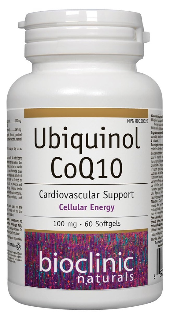 Biokliniske Naturals Ubiquinol Softgels, 60 greve