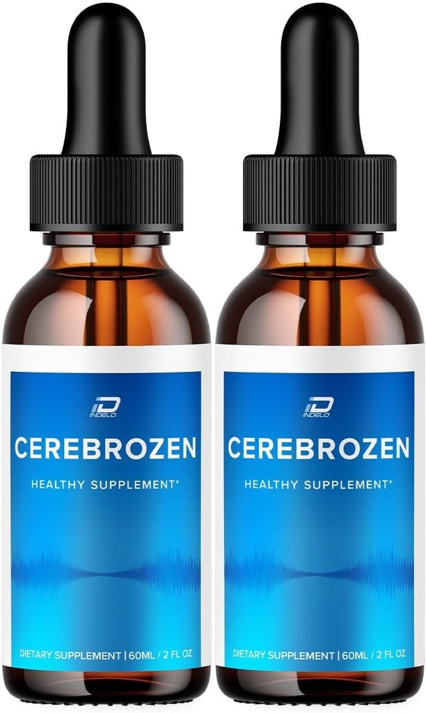 Cerebrozen Tinnitus øredråper - Cerebrozen 24, Cerebrozen flytende dråper, Cerebrozen anmeldelser, Cerebrozen dråper for ørerelief (2 Pack - 120 ML)