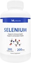 ML Naturals Selenium 200mcg 240 Grønnsaker kapsler. Støtter immunhelse, NSF-sertifisert og cGMP-kompliant