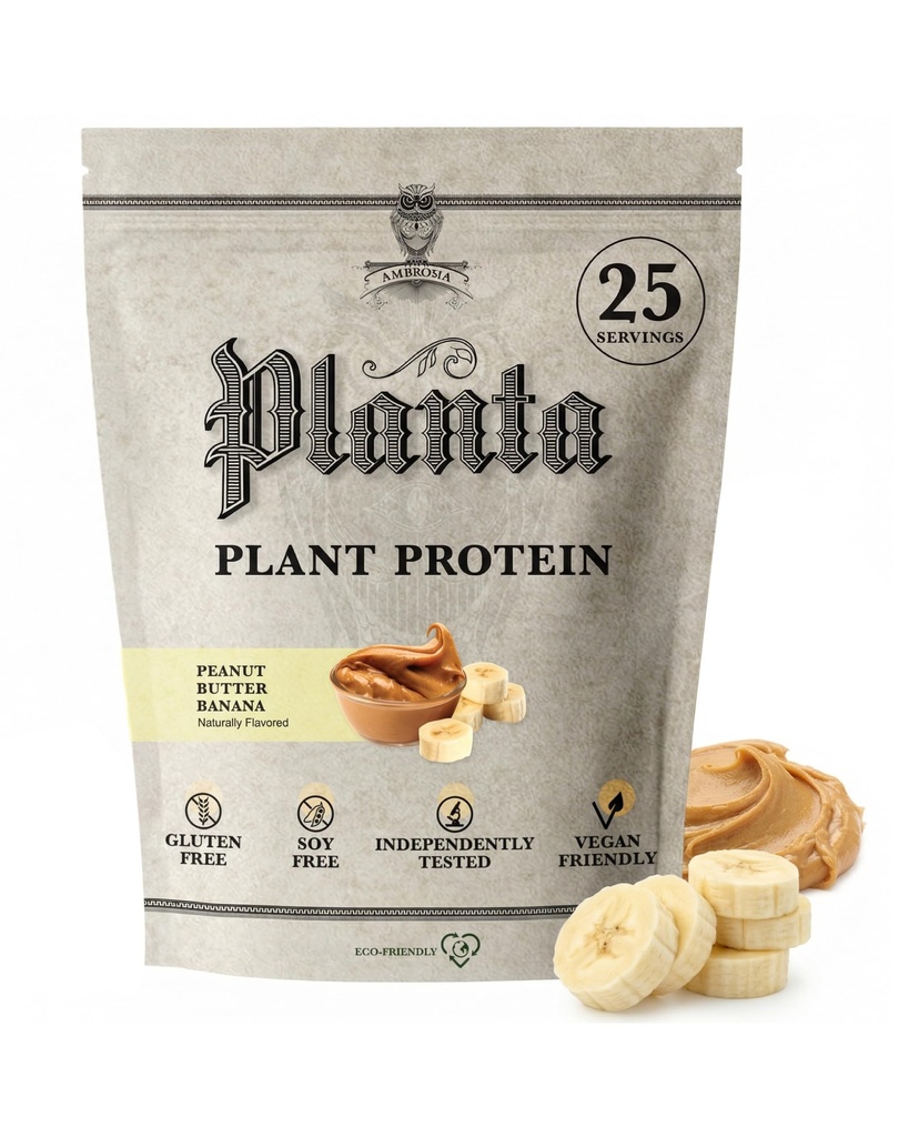 Ambrosia Planta - Premium plantebasert protein (Peanut Butter Banana)