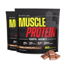 COLOSSAL LABS Muskel Whey Protein Flavored Protein pulver, 25 000mg Aminosyrer/Serving, kald filtrert (Packing May Vary) (10 pund (Pack of 2), sjokolade)