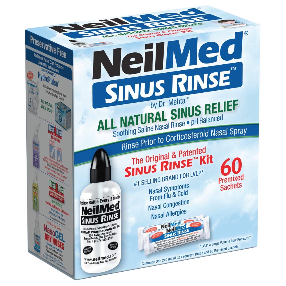NeilMed Sinus Rinse - En komplett Sinus Nasal Rinse Kit, 50 telle (Pack of 1) Antall kan variere