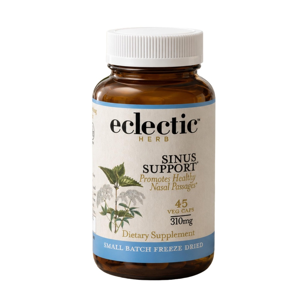 Eklektisk institutt Sinus støtte | 45 CT (310 mg) | Freeze tørket fersk for Peak Plant Power