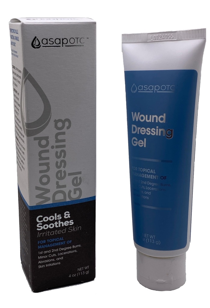 ASAP OTC sår dressing Gel av American Biotech Labs ® SilverSol Ag4O4 24 ppm Healing & Soothing Gel ® 4 Oz