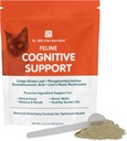Dr. Bill's Feline Cognitive Support | Minne støtte Supplement for katter | Pet Supplement | Inneholder Gingko Biloba, L-Carnosin, vitamin B-12, L-Glutamin, L-Tyrosin og DHA