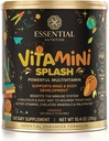 Essential Nutrition Vitamin Splash - Kids multivitamin pulver - ernæringsmessig støtte - 13 aktive vitaminer & 6 Chelated Minerals, Prebiotiske Fiber - Orange Flavor - (10.4 oz) - Vegan