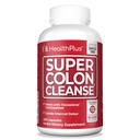 Helse Plus Super Colon Cleanse 120 dagers forsyning av Gentle Gut Cleanse Detox, Psyllium Husk, Probiotika for lindring og digestiv støtte, 480 kapsler
