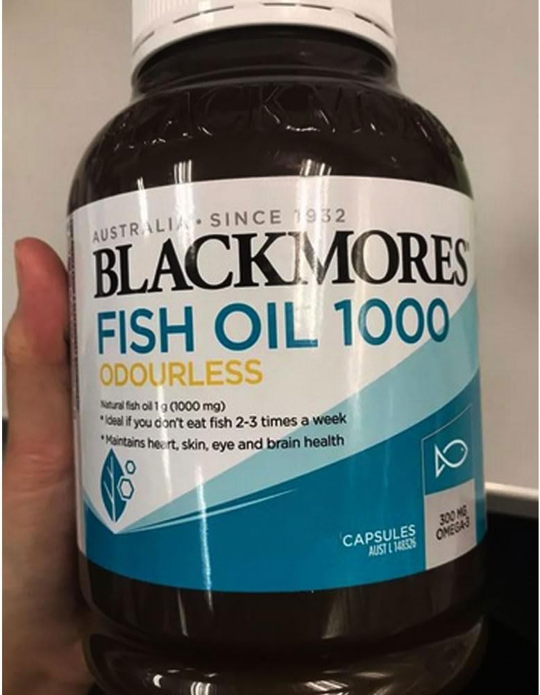 Blackmores Odourless Fish Oil 1000 60 kapsler. (Honest lykkes)