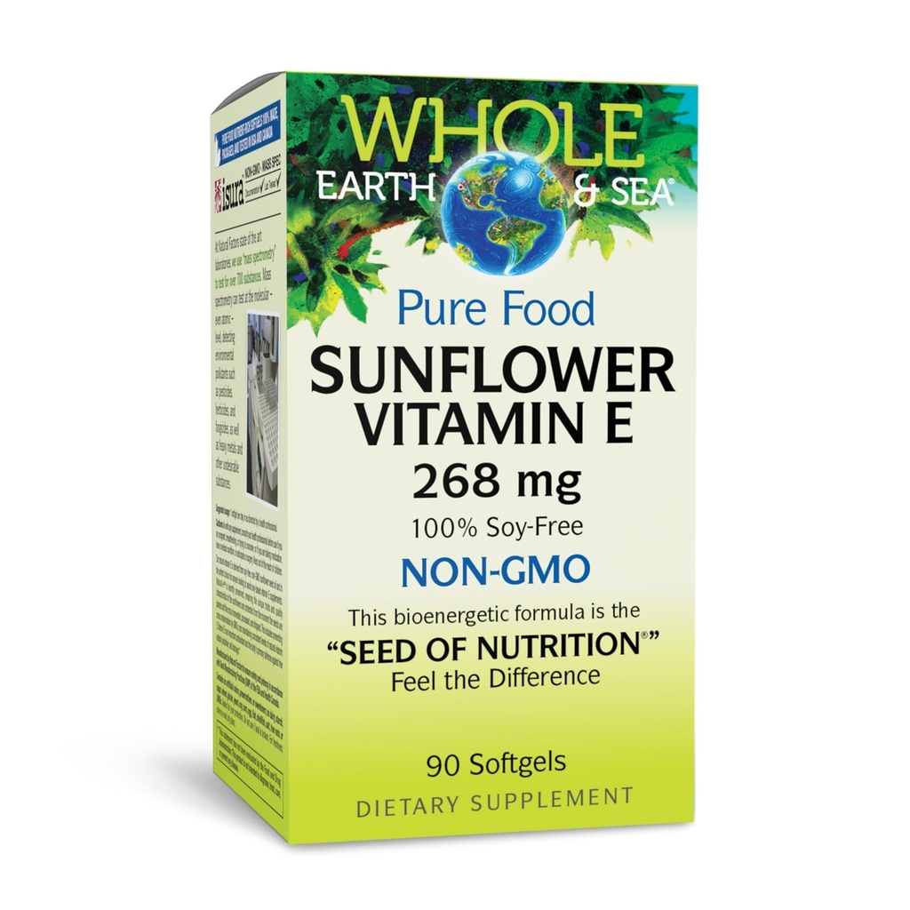 Hele jorden og havet fra naturlige faktorer, solflower vitamin E, hele mattilskudd