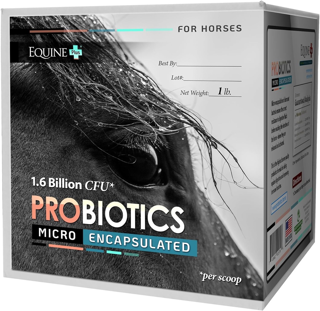 Mikro-innkapslede probiotika for hester - Premium Equine Digestive Helse Supplement