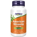 NU Mattilskudd, Amerikansk Ginseng (Panax quinquefolius) 500 mg, Herbal Supplement, 100 Veg Kapsler