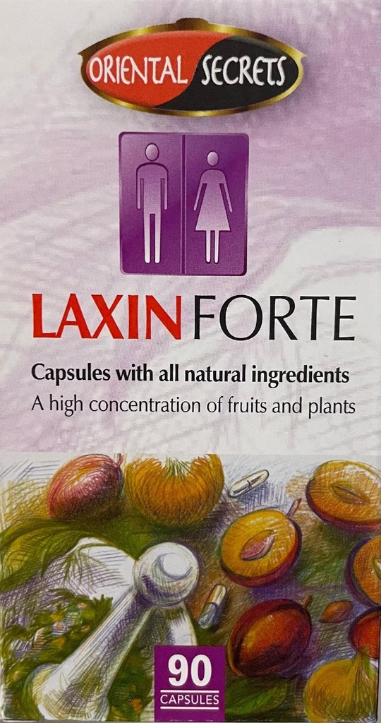 Laxin Forte Regular Bowel bevegelse 90 kapsler Kosher