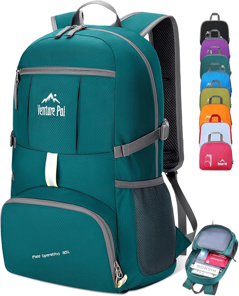 Venture Pal 35L Ultralight Letvekt Packable Foldable Reise Camping Vandring Utendørs Sport Backpack Daypack