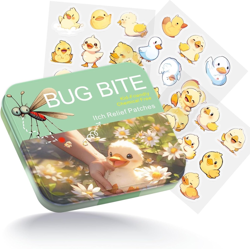 Bug Bite Itch Relief Patches 54 greve, Søt Duck Hydrokolloid Patches for ulike grupper av mennesker,Travel Essentials Itch Mosquito Relief for ulike grupper av mennesker