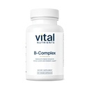 Vitale næringsstoffer Vitamin B-kompleks | Vegansk høy potens Metylerte B-vitaminer | B-vitaminer støtter energiproduksjon, metabolisme og hjertehelse* | Gluten, Dairy, Soya Free | 60 kapsler