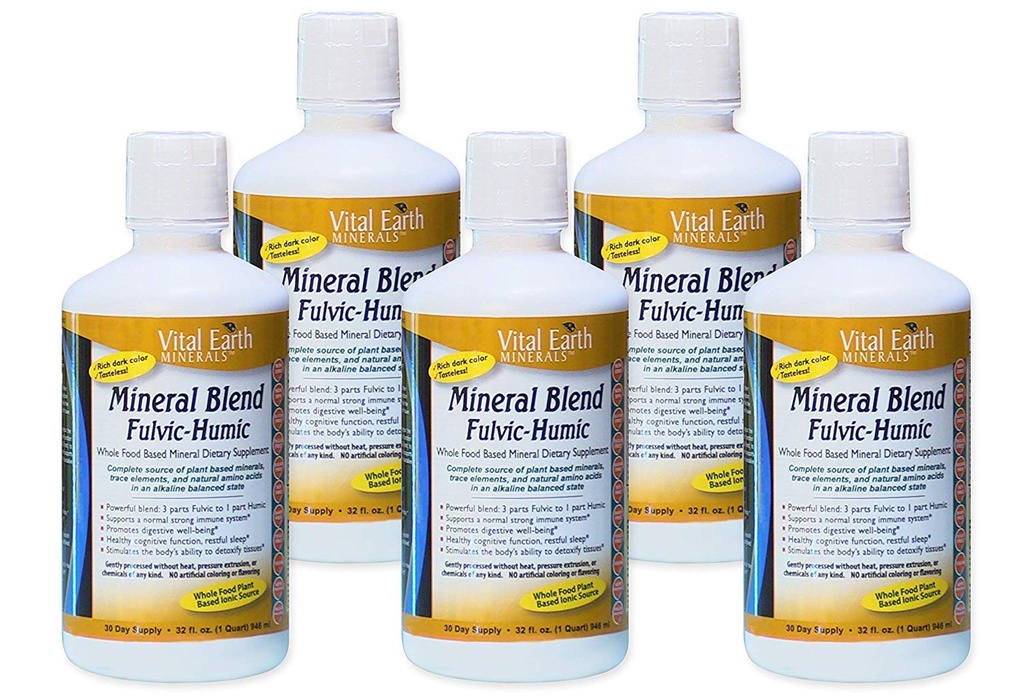 Vital jord Minerals Fulvic Humic Blend 32 oz ( 8 Pack )