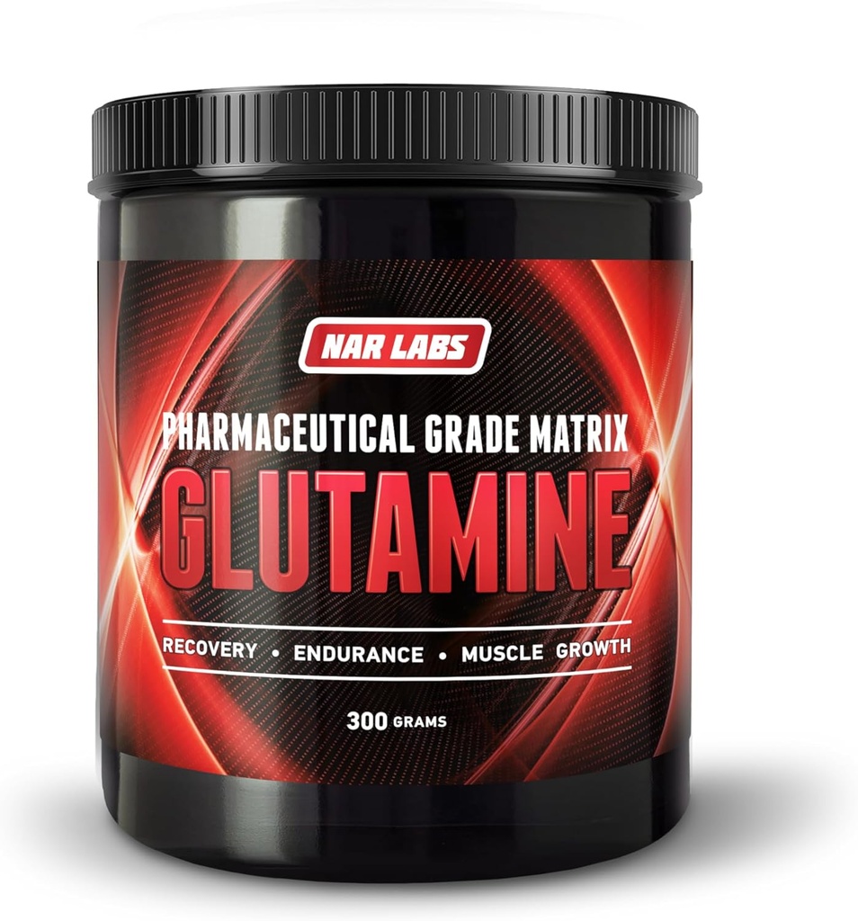 Glutamin Matrix 300 gram | Naturlig | Ikke-GMO | Glutenfri | 60 serveringer
