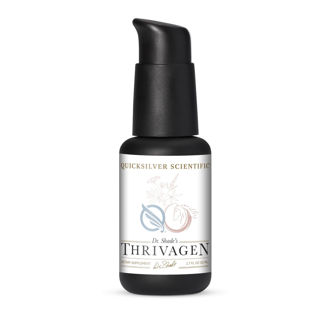 Quicksilver Scientific Thrivagen - Helsetilskudd for kvinner med 15 energi, hormonbalanse og adrenal støtte Botanicals - Adaptogene urter med Shatavari, Rhodiola & Maca Root (1.7oz / 50ml)