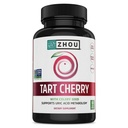 Zhou Tart Cherry Extract + Celery Seed - Tart Cherry Capsules for menn og kvinner, Tart Cherry Concentrate piller for søvn & uric syre renser, 1000mg Per pille - 60 Veggie Capsules (Pack of 1)