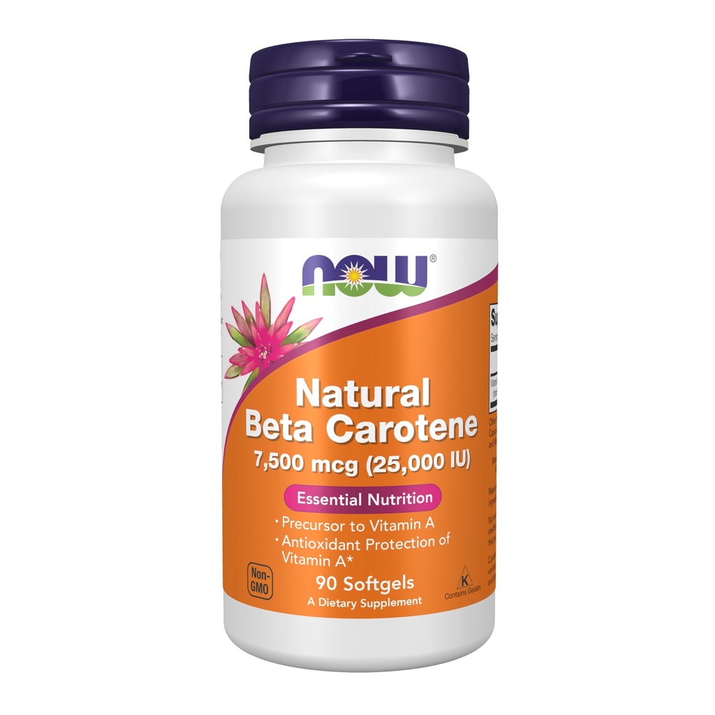 NU Mat Kosttilskudd, Naturlig Beta Caroten 25 000 IE, essensiell ernæring, 90 Softgels