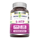 Amazing Formler 5-HTP (L-5-hydroxytryptophan) Supplement | 200 Mg per servering | Veggie Kapsler | Ikke-GMO | Glutenfri | laget i USA (1 pakke | 120 greve)