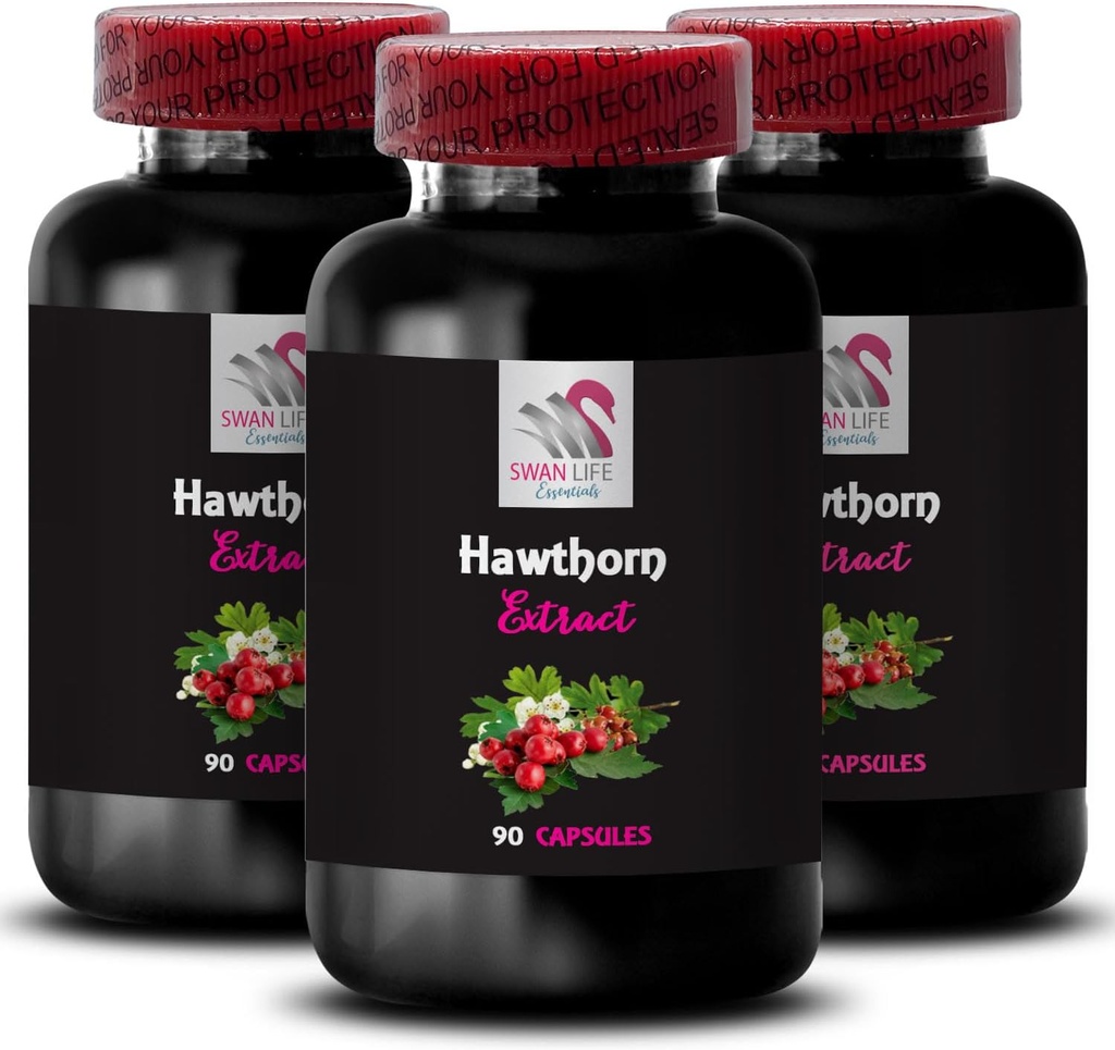 Rooted in Nature - HAWTHORN EXTRACT - Berry Boost, Oldtidlig Leaf Extract, Flora's Berry Magic, Botanisk Wild Berry, Tradisjonell Leaf, Harvest Blend, Leaf Power Tradition 3 Flasker 180 Kapsler