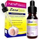 ZanaQuick Extra Styrke Toenail & Fingernail Repair Drops - Nail Care Renewal for tykk, skadet og misfarget negler - 1 pakke, 0,50 fl oz