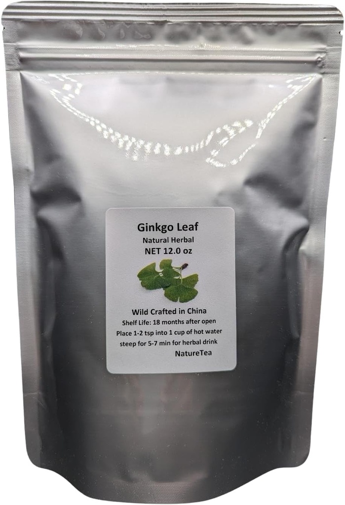 Ginkgo Leaf - Premium Ginkgo Biloba Loose Leaf 100% fra naturen (12 oz)