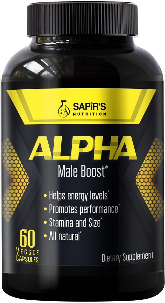 Alpha utvidelse piller for menn - Øk 2 i 60 dager Mann Enhancement Supplement - Horny Goat Weed Muscle Builder - Testosteron Booster for menn - Energi, styrke, utholdenhet, ytelse