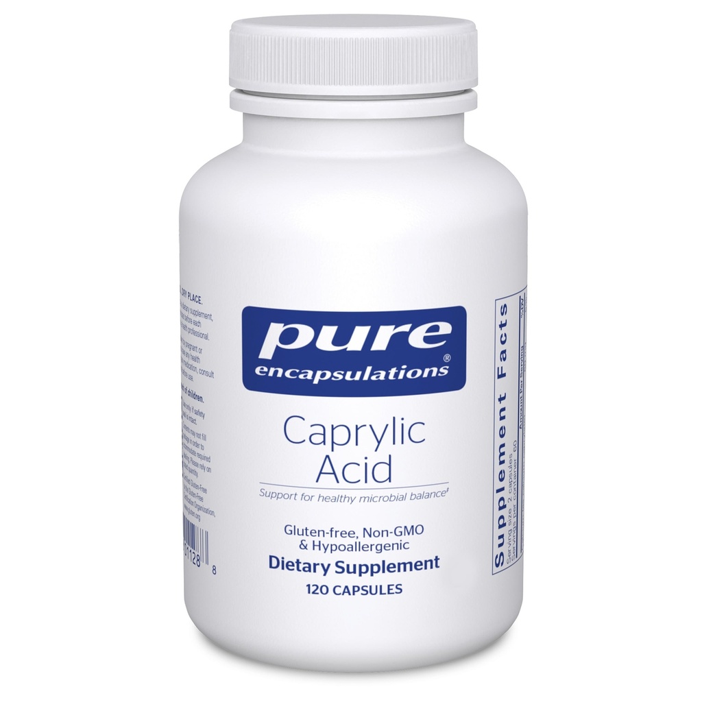 Ren innkapslinger Caprylsyre | Supplement for Gut og Digestive Helse, GI-balanse, gastrointestinal støtte, og Intestinal Helse* | 120 Kapsler