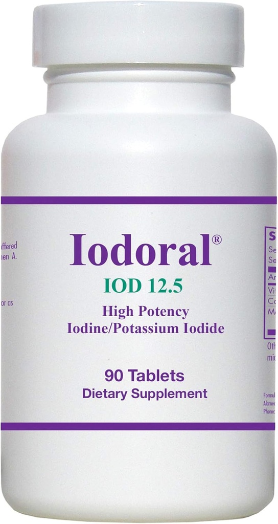 OPTIMOX Iodoral høy styrke jodin Kalium jodid tyroid støtte Supplement