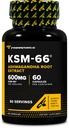 Primaforce KSM-66 Ashwagandha Root Extract (600mg) 60 Veggie Capsules - 5% Witanolides med BioPerine