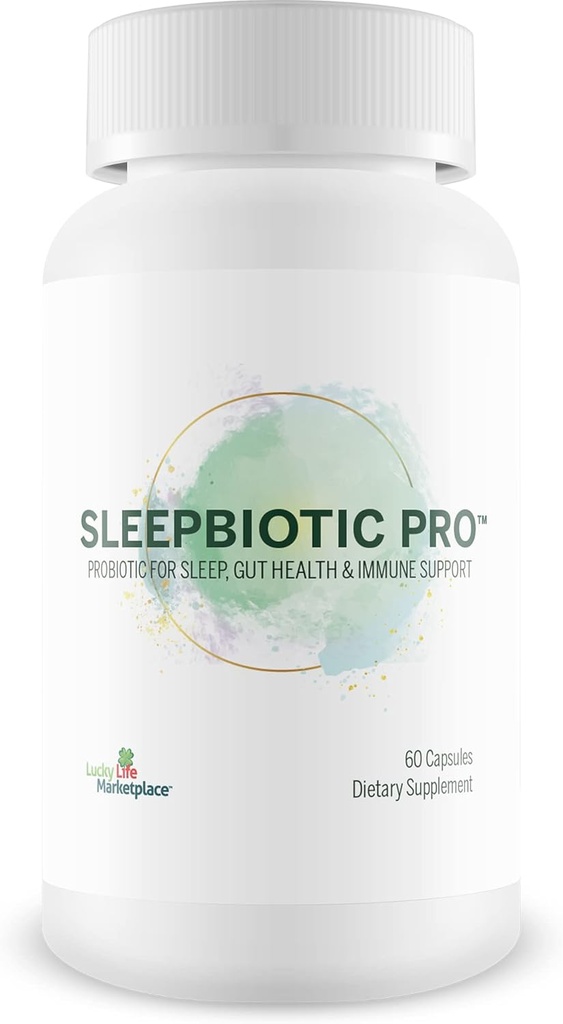 Sleepbiotic Pro - Multi-Strain Probiotic Sleep Support - Aid Gut Helse & Immune Support - fremme avslapning og søvnkvalitet med premium probiotika - Lactobacillus & Bifidobacterium - 40 milliarder CFU