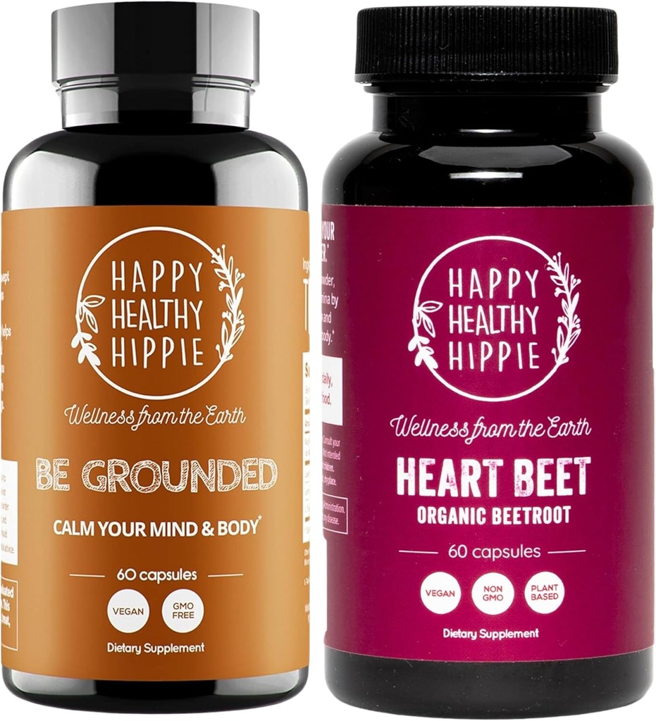 Lykkelig sunn Hippie Beetroot Capsules & Be Grounded