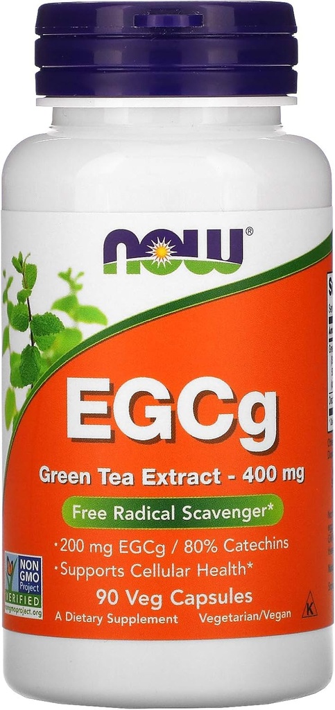 Nå Matvarer EGCG 400mg Grønn Te, 90 CT