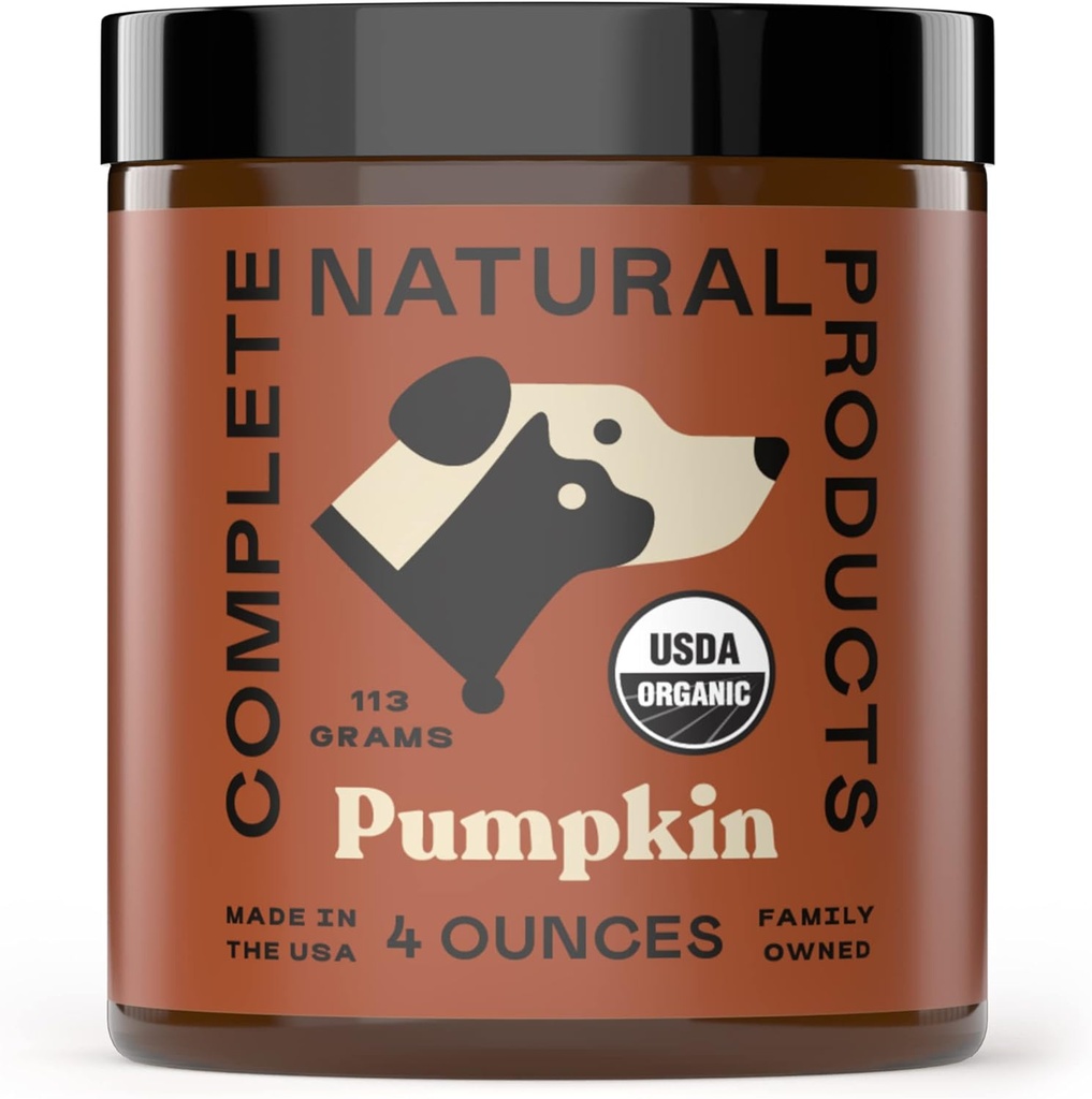 Komplette naturlige produkter Økologisk Pumpkin pulver til Kjæledyr - 4oz - Rent organisk Pumpkin pulver