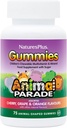 NaturesPlus Animal Parade Kilde til livet Gummies - Naturlig oransje, grape og Cherry Flavors - 75 Animal Shaped Gummies - Hele maten Kids Multivitamin - Glutenfri - 37 Serveringer
