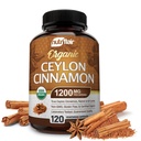 NutriFlair organisk ceylon kanel Supplement 1200 mg, 120 kapsler - USDA sertifisert - Ikke-GMO, Glutenfri pulver, antioksidant piller