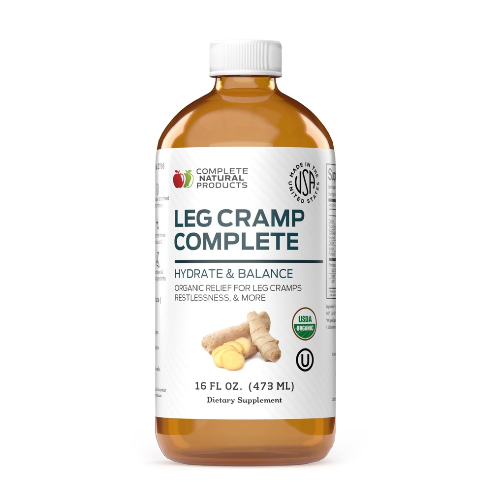 Ben Cramp Complete 16oz - Naturlig flytende organisk amishmuskel, fot & ben Cramp Remedy Relief, Vitamin, & Supplement