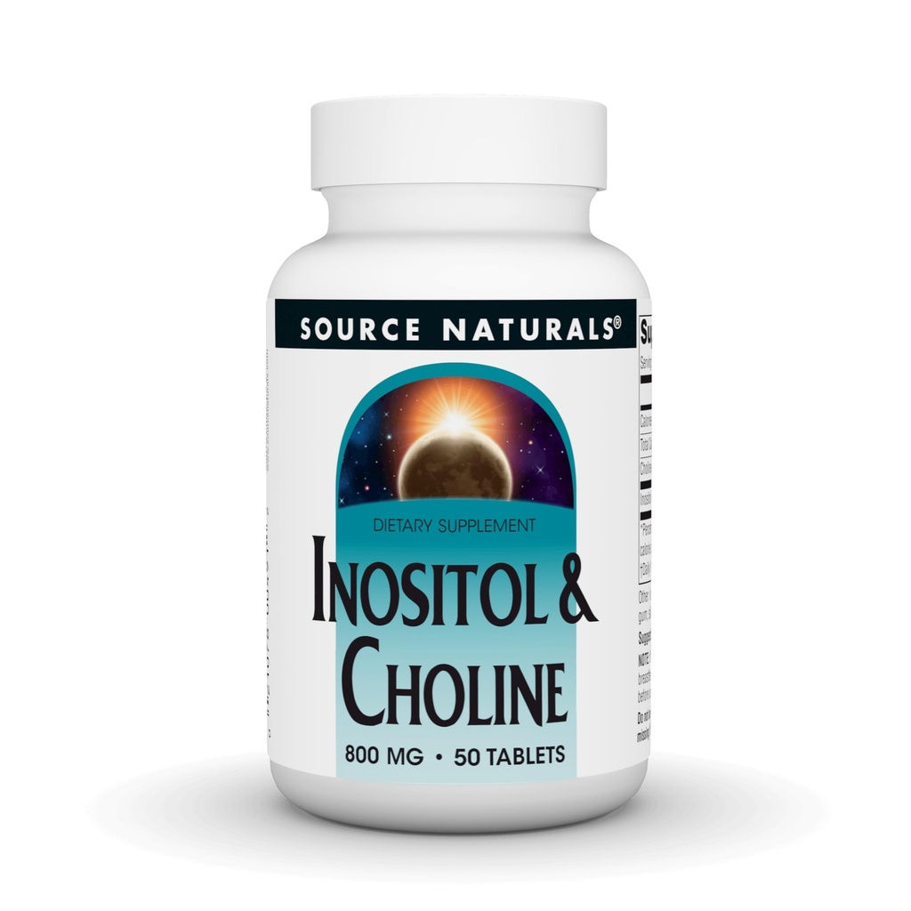 Kilde Naturals Inositol & Choline 800 mg støtter sunn nervefunksjon - 50 tabletter