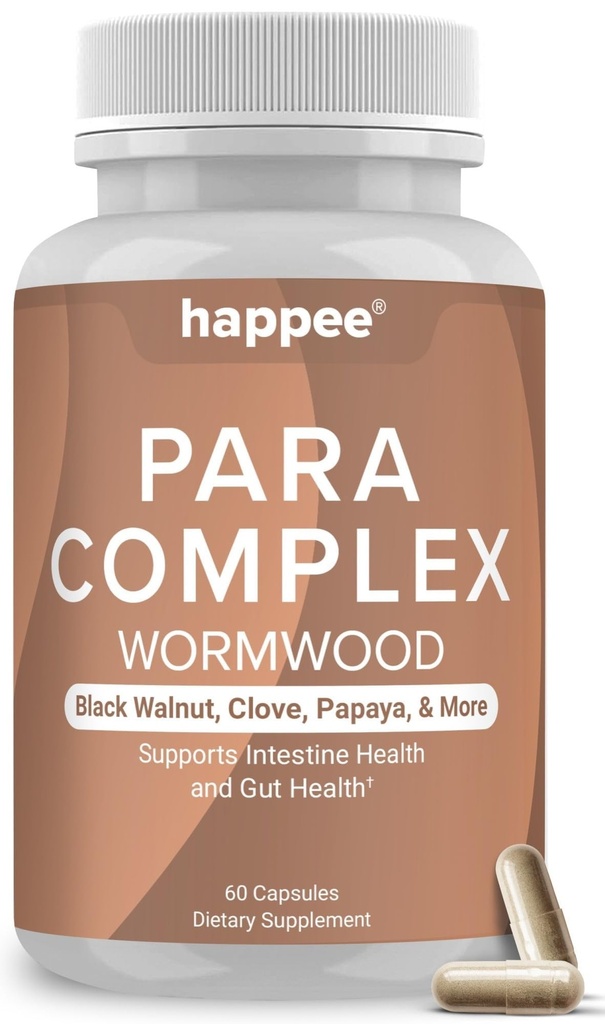 ParaComplex Intestinal Guard for mennesker - para Purge Herbal Cleanse for Gut Helse og Digestiv Balance - med Wormwood, svart Walnut, hvitløk og mer - 60 Kapsler
