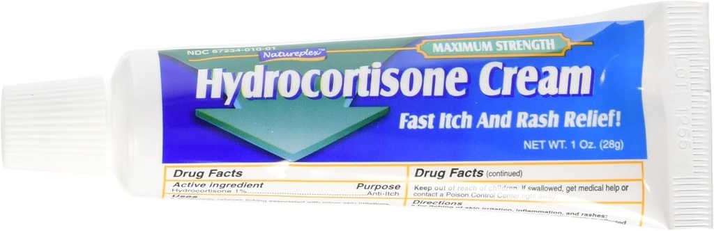 Natureplex Hydrokortison 1% Krem, 1 Ounce (pakke med 3)