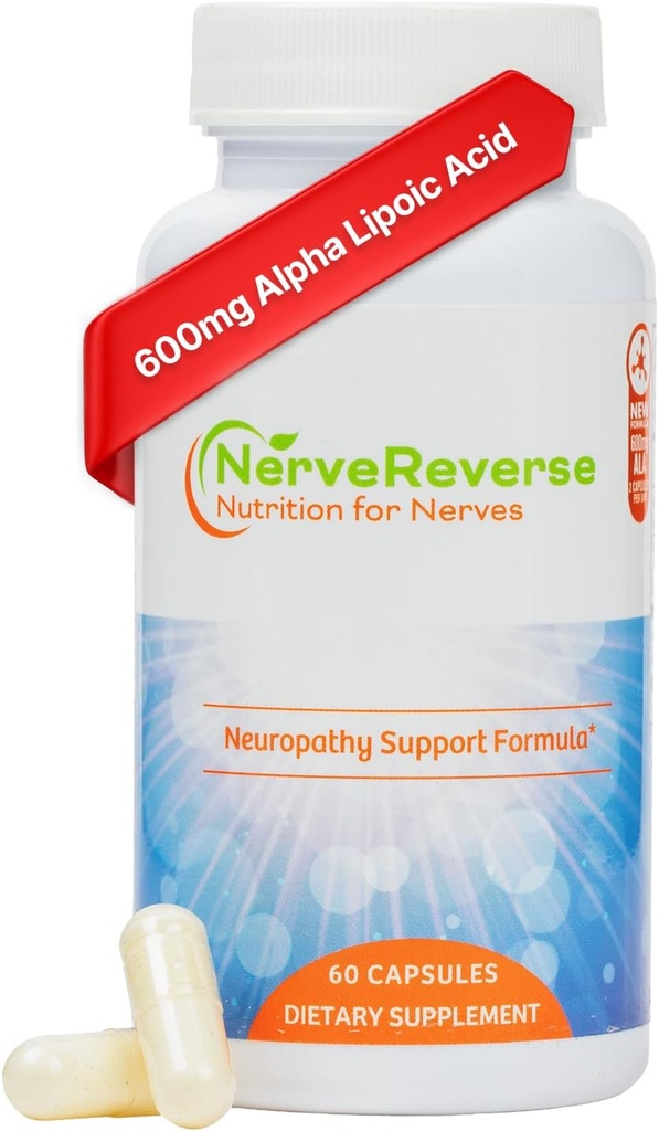 Nerve reverse nevropathy støtte formel kapsler - 3 pakke (3 flasker) - 90 dagers forsyning