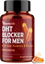 DHT Blocker for menn | Hårvekst Supplement med såld Palmetto & Biotin - Hårvekst vitaminer - hårvekst - naturlig hår tap kosttilskudd flytende-fylde - proprietære urteblandinger (90 kapsler)